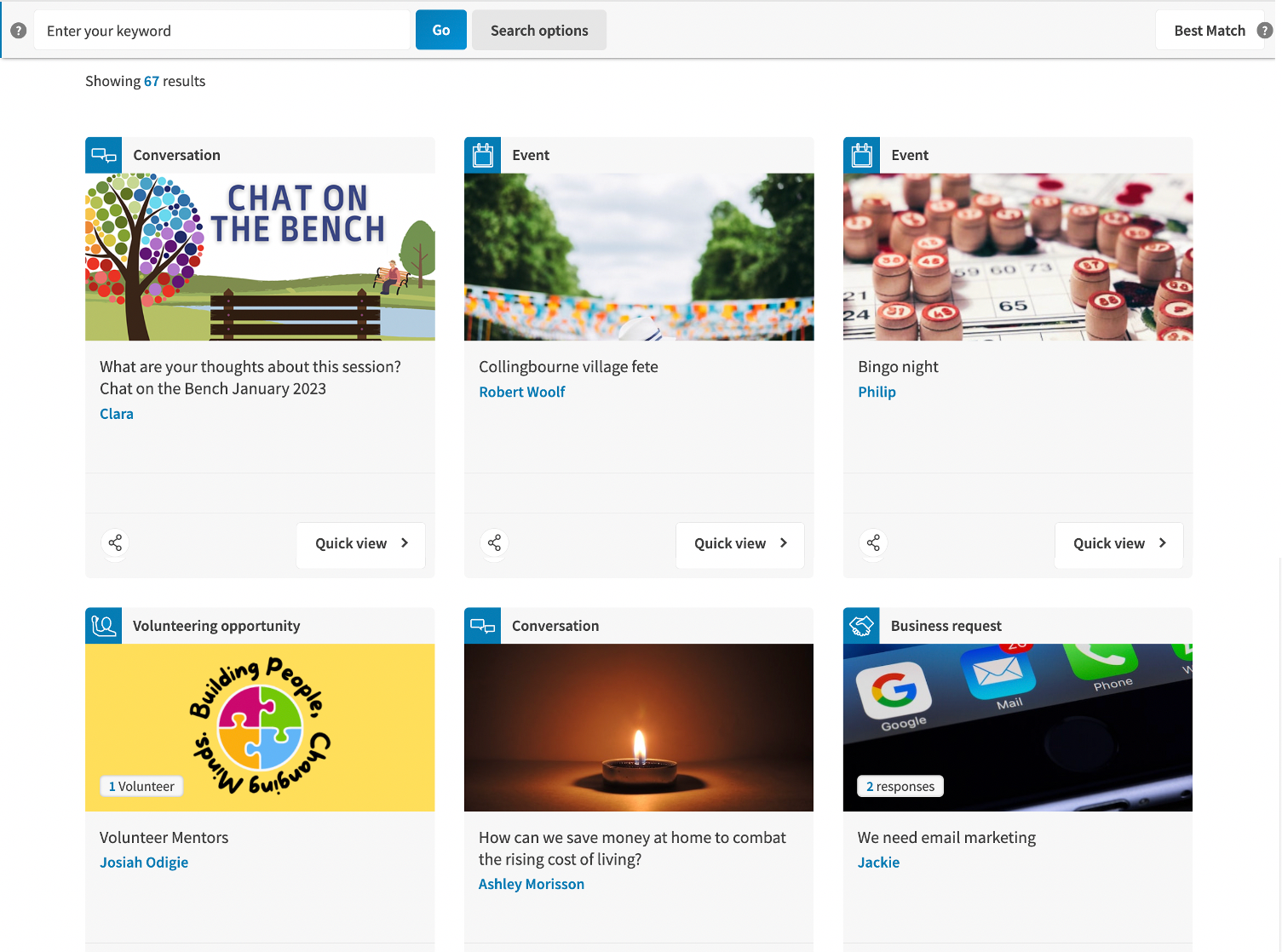 Activity stream ordering